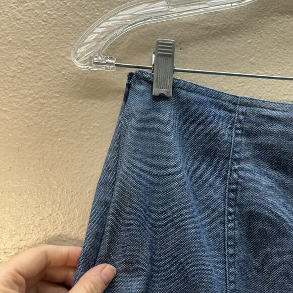 Moschino Jeans Mini Skirt High Rise Side Slit SZ 28 / 6 Quiet Luxury Western Y2K - Picture 6 of 7